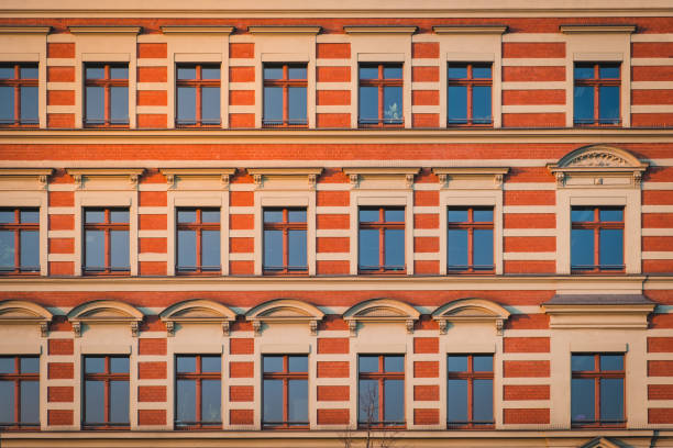 building facade, old residential period building , Berlin