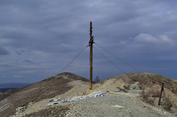 istock Memorial cross on the mountain 1162685472