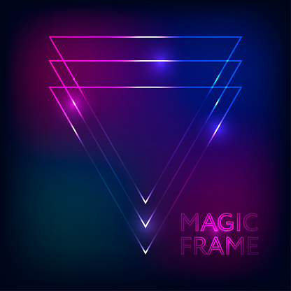 Text Frame Magic Magic Frame Gradient Vector Abstract Lights Lines Text Design Frame ...