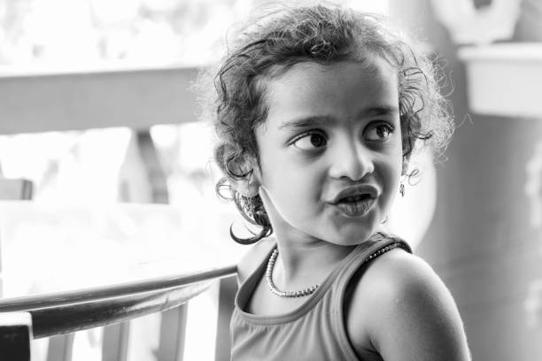 istock Indian baby girl  in restaurant 1162686496