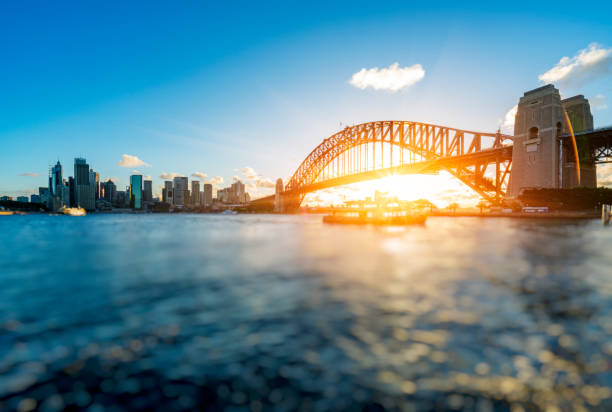 istock Panoramic view of sydney harbor skyline against sky,Australia 1162691433