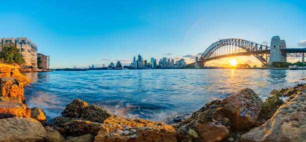 istock view of sydney harbor during sunset,Australia 1162692215