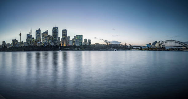 istock Panoramic view of sydney harbor skyline against sky,Australia 1162692443