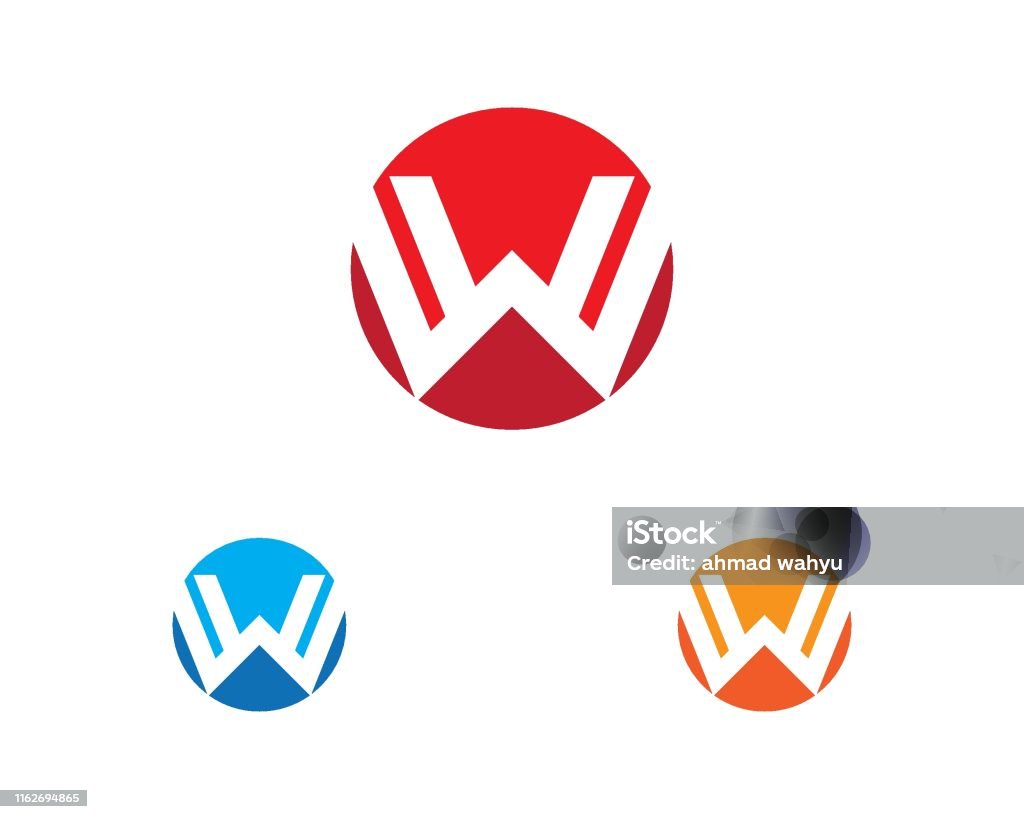 Custom Vector W W Letter Vector Stock Illustration - Download Image Now - Letter W ...