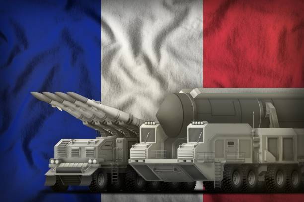 istock France rocket troops concept on the national flag background. 3d Illustration 1162699587