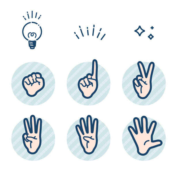 simple type hand gesture_number sign set Illustration set of hand gestures.
It's vector art so it's easy to edit. par stock illustrations