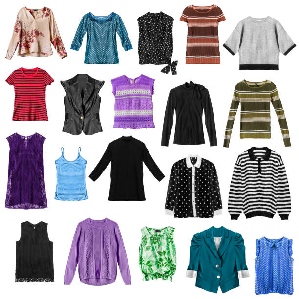 istock Set of shirts isolated 1162703452