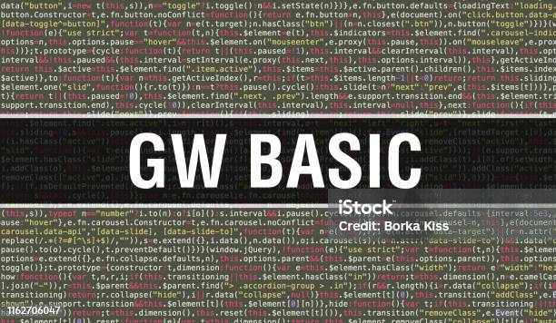 Gw Basic Text Written On Programming Code Abstract Technology ...