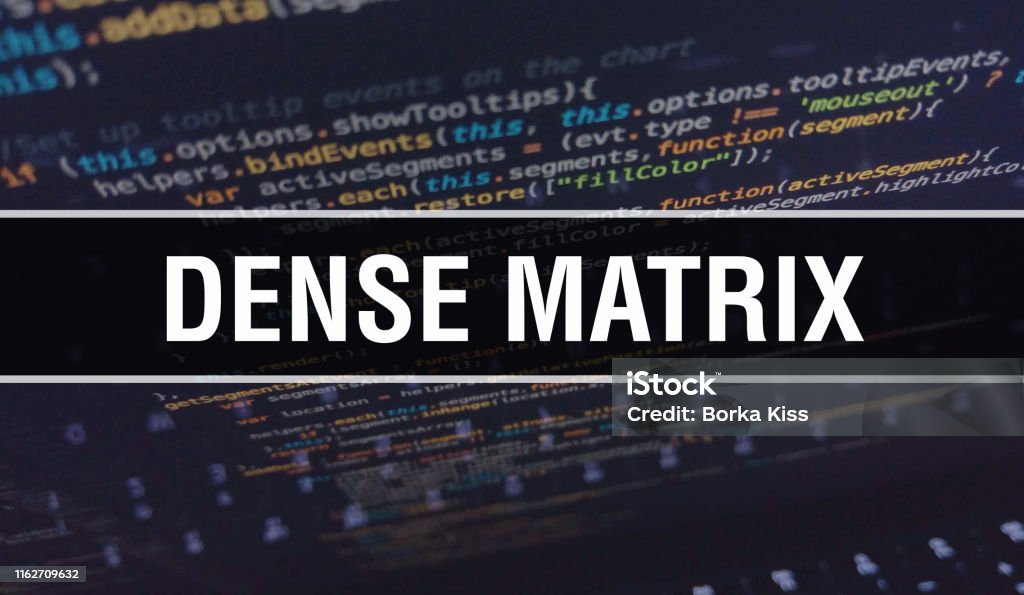 Dense Matrix With Binary Code Digital Technology Background Abstract ...