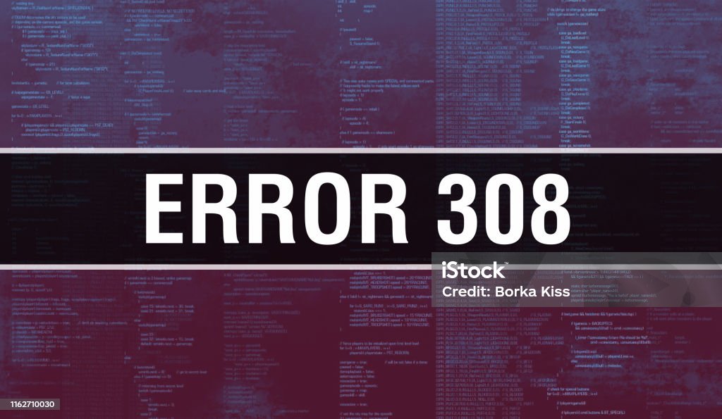 Error Code Background Images Error 308 With Binary Code Digital Technology Background Abstract ...