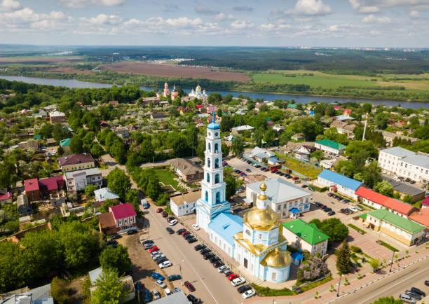 istock Kashira town with Orthodox churches 1162712497