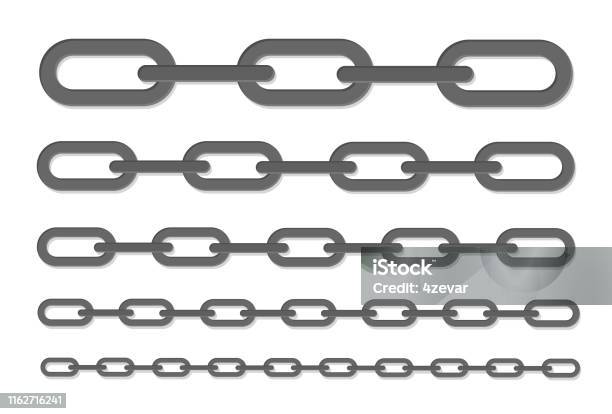 Shape Metal String Vector Metal Iron String Set Isolated Stock Illustration - Download ...