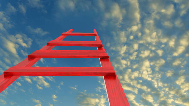 istock ladder sky success challenge future ambition goal - 3d rendering 1162718314