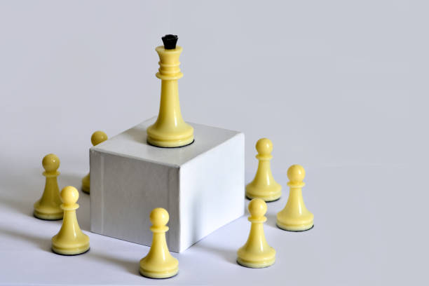 istock Chess concept, team building, leadership and delegation of authority, workflow. 1162723266