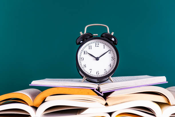 istock Concept of education or back to school on green background 1162724963