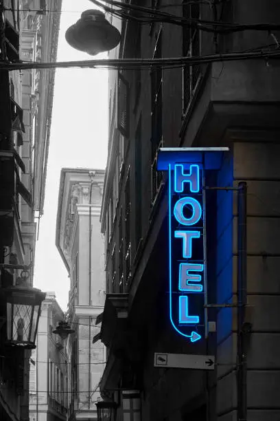 Photo of Neon hotel sign