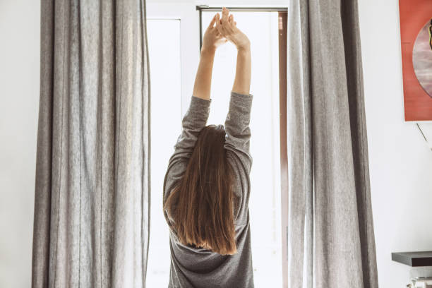 istock The girl woke up 1162729989