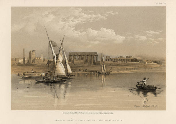 istock Ruins of Ancient Egypt ruins of Luxor from the Nile 1162733974