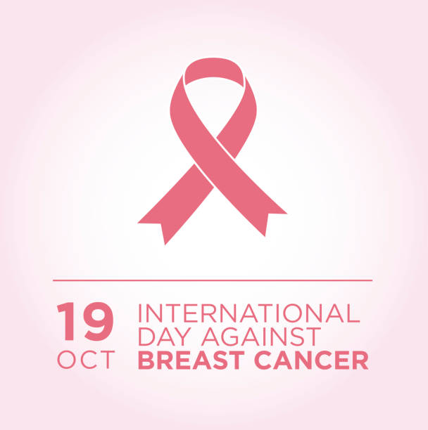 ilustraciones, imágenes clip art, dibujos animados e iconos de stock de bandera del día internacional contra el cáncer de mama. - breast cancer awareness