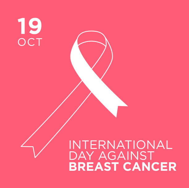 ilustrações de stock, clip art, desenhos animados e ícones de international day against breast cancer banner. - breast cancer awareness ribbon ribbon breast cancer cancer