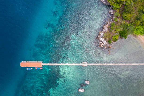 istock Aerial view of the jetty 1162736526