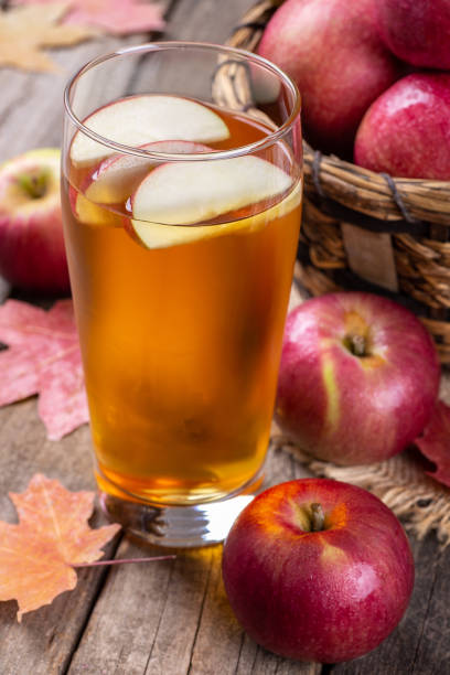 istock Glass of Cider With Red Apples 1162739057