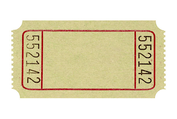 Blank and unused admission ticket to a fair 