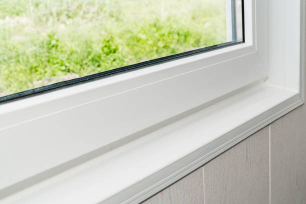istock Established new white window sill indoors 1162742196