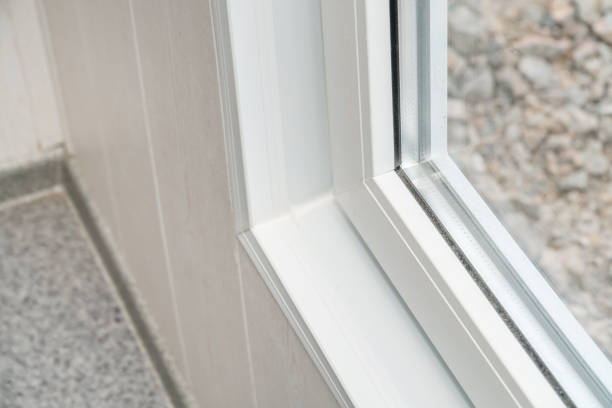 istock Established new white window sill indoors 1162742226
