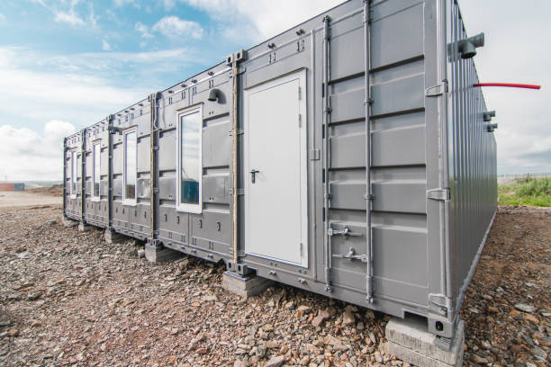 istock House with windows and doors made of iron containers for cargo transportation 1162745526