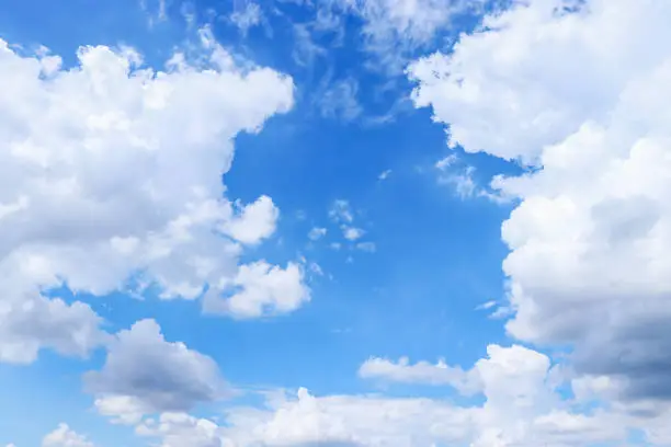 Sky with beautiful clouds,Sky clouds background.