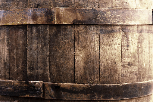 Old beer oak barrel texture