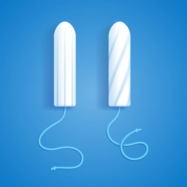 istock Feminine hygiene products tampons realistic illustration. 1162751997