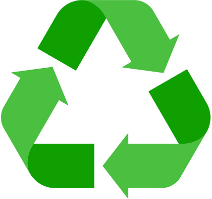 Recycle sign vector illustration. Ecology reuse vector icon.