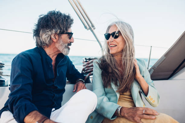 istock Senior couple on cruise 1162753814