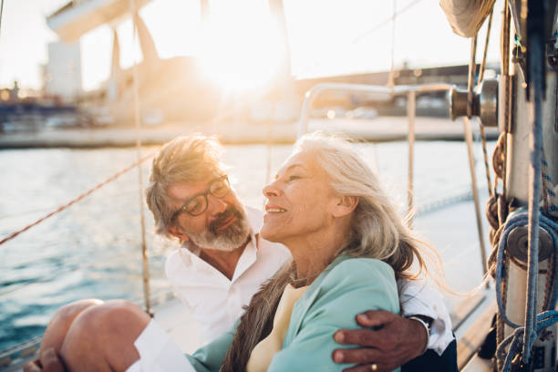 istock Couple hugging on a sail 1162755127