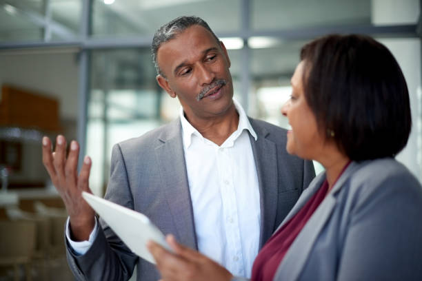istock Business is the topic of discussion 1162756238