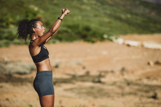 istock Celebrating my fitness success 1162769952
