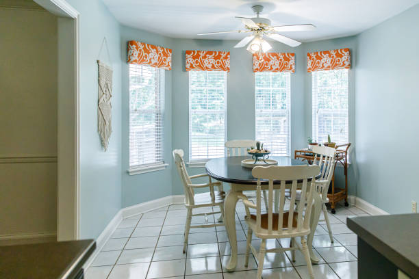 istock Light Blue Eat-In Dining Room next to the kitchen 1162770774
