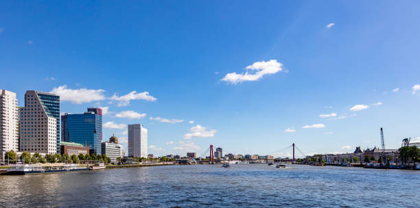 istock Cityscape and Willemsbrug, sunny day. Rotterdam, Netherlands. 1162776212