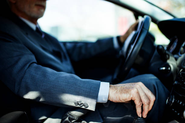 istock Business man in the car 1162780428