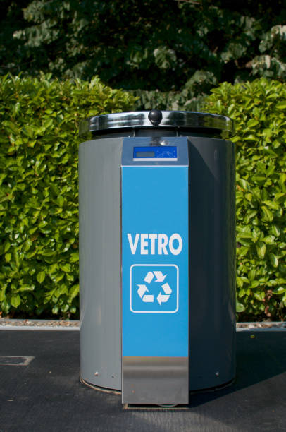 istock Modern glass recycling container in Switzerland 1162784273