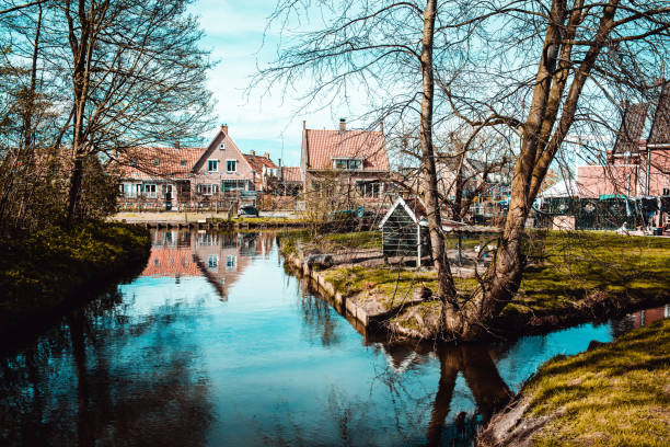 istock Small Dutch Houses In A Beautiful Village 1162785263