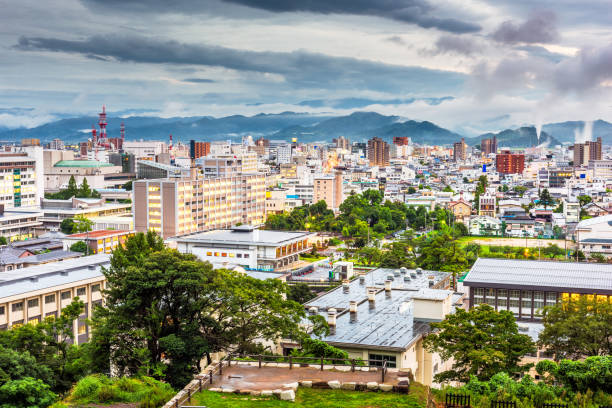 istock Tottori, Japan Downtown Skyline 1162785599