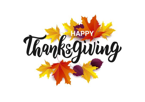 istock Happy Thanksgiving hand lettering text. Typography for logo, icon, card, invitation and banner template. Greeting card for Thanksgiving day celebration. 1162785688