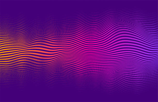 Abstract Halftone Background . Vector vibrant background, with blending colors and textures. 90s background stock illustrations