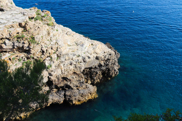istock bay with blue sky and blue ocean in croatia 1162790475