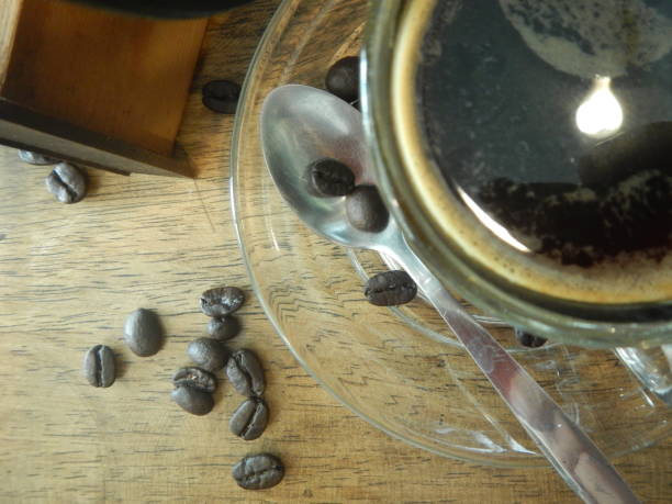 istock Coffee, Glass cup, Black Color, Breakfast, Brown, Cafe 1162791116