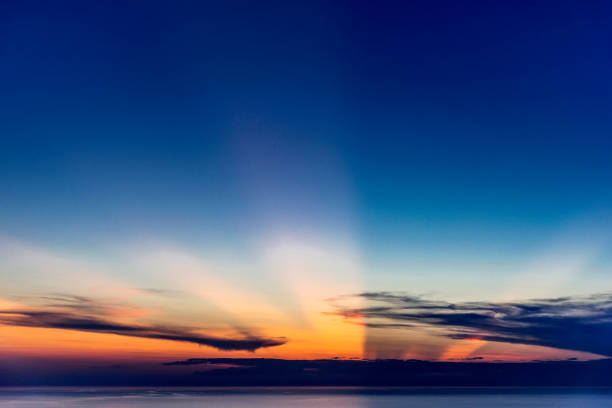 istock Cloudscape with dramatic sky and mountains range at sunset in Chios Island, Greece 1162791793
