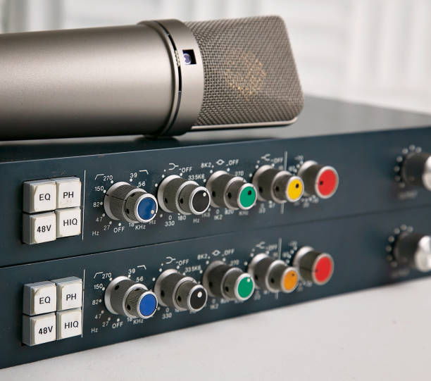 istock Vintage Microphone PreAmp and Microphone 1162792058